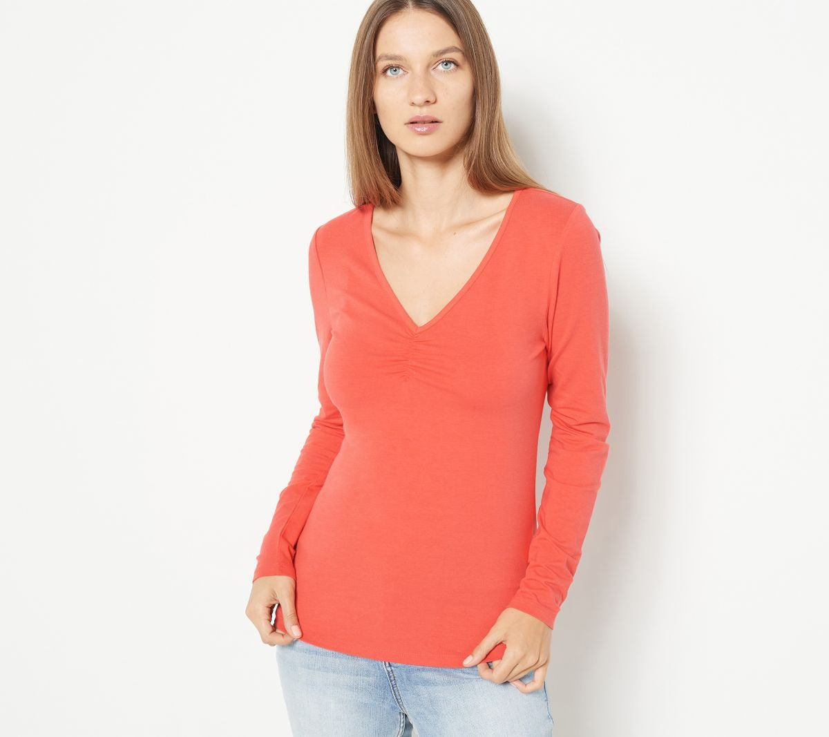 Long-Sleeve Knit Top