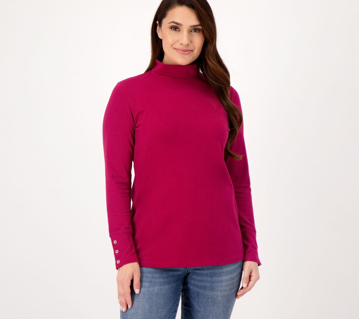 Essentials Perfect Jersey Mock-Neck