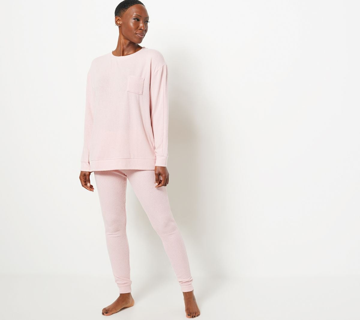 Brushed Rib Lounge Set