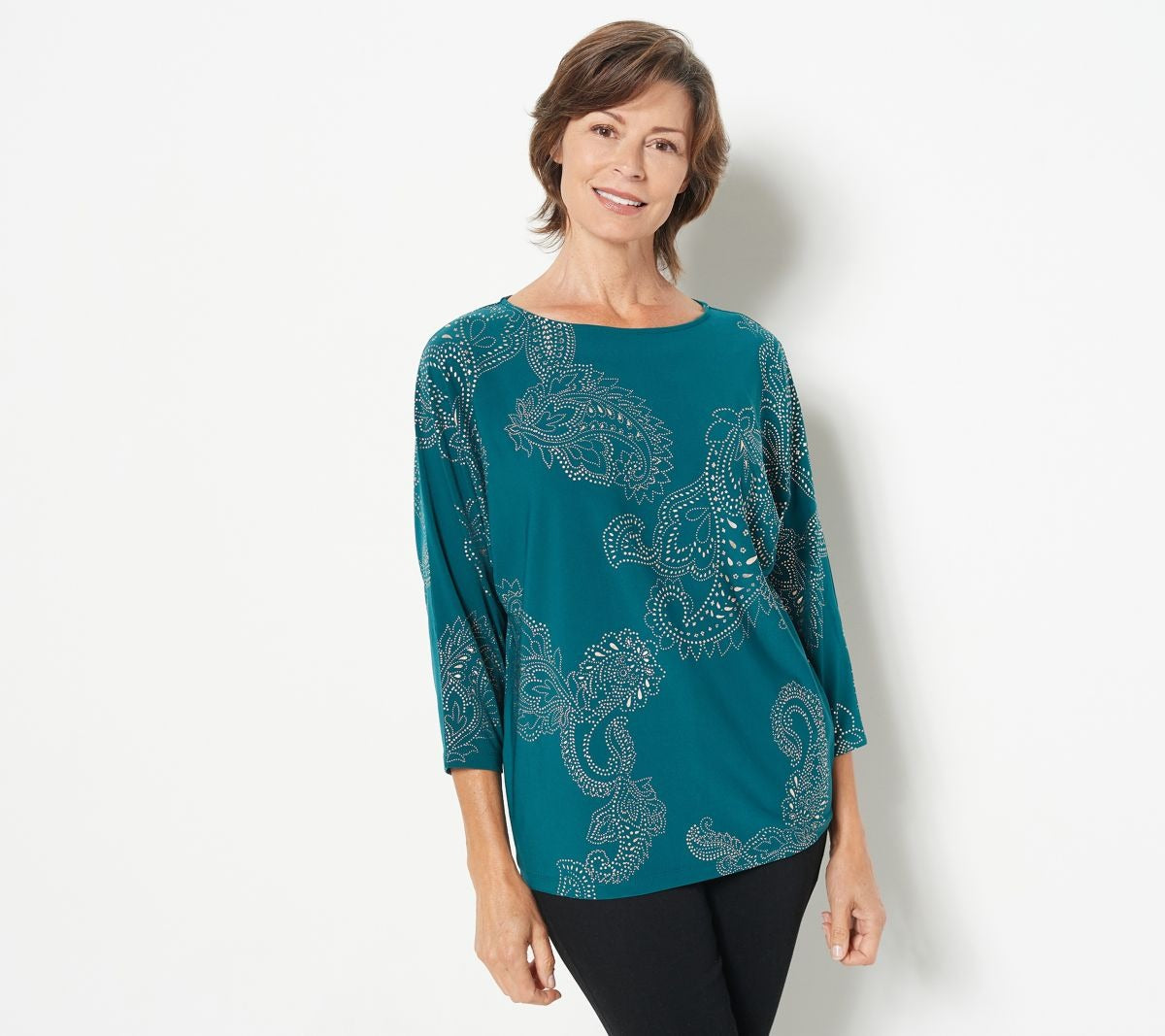 Foil Printed Liquid Knit