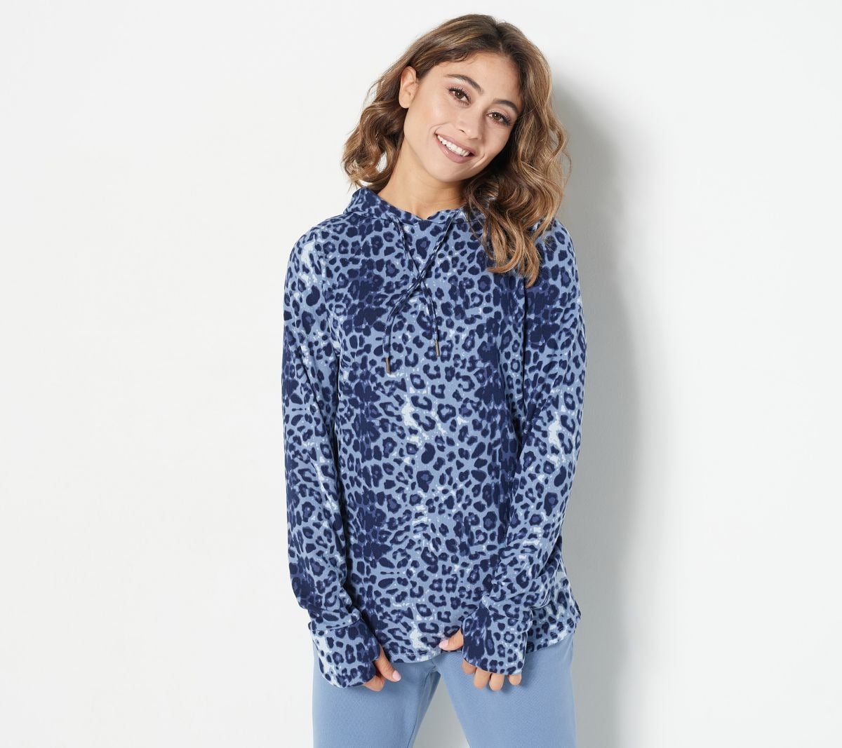 Animal Print Hacci Hoodie