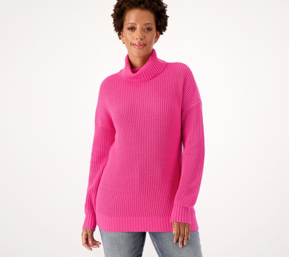 Shaker Knit Turtleneck