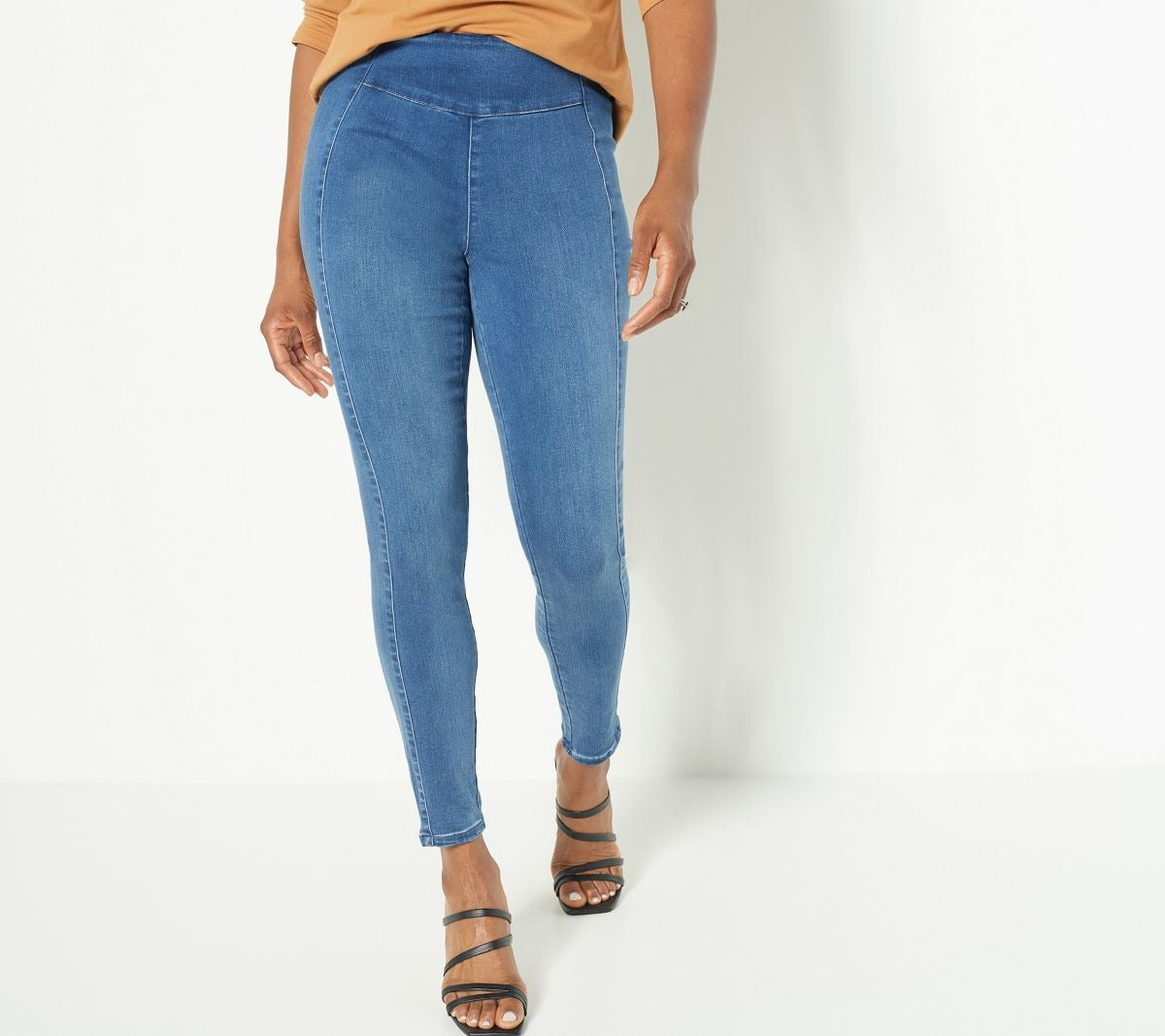 Pull On Denim Pants