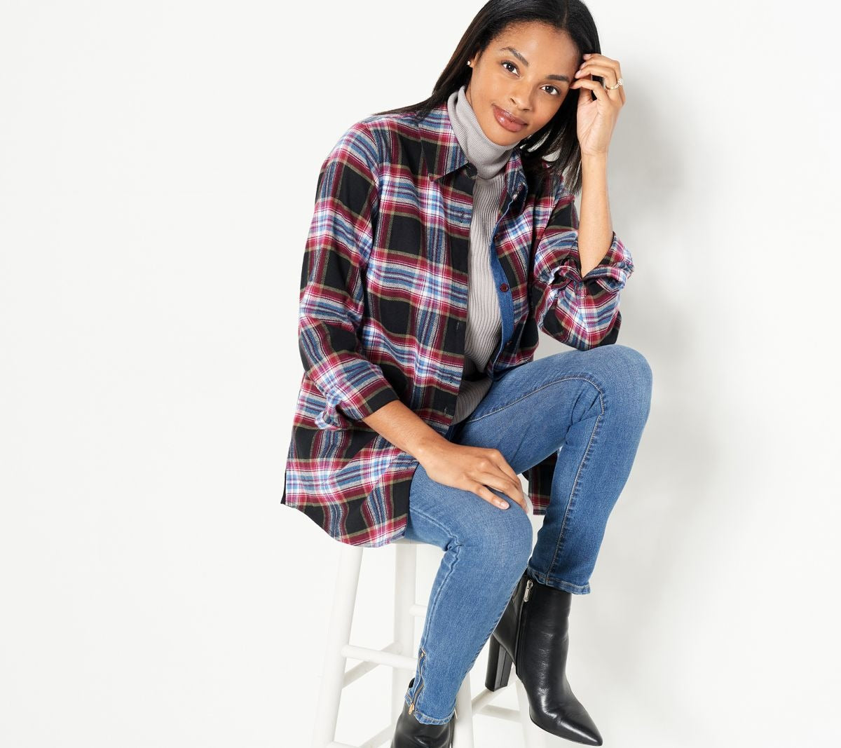 Long Sleeve Plaid Shirt