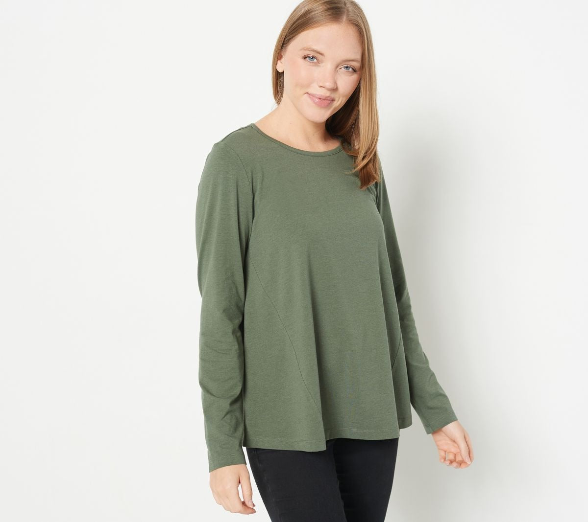 Essentials Petite Jersey Round-Neck