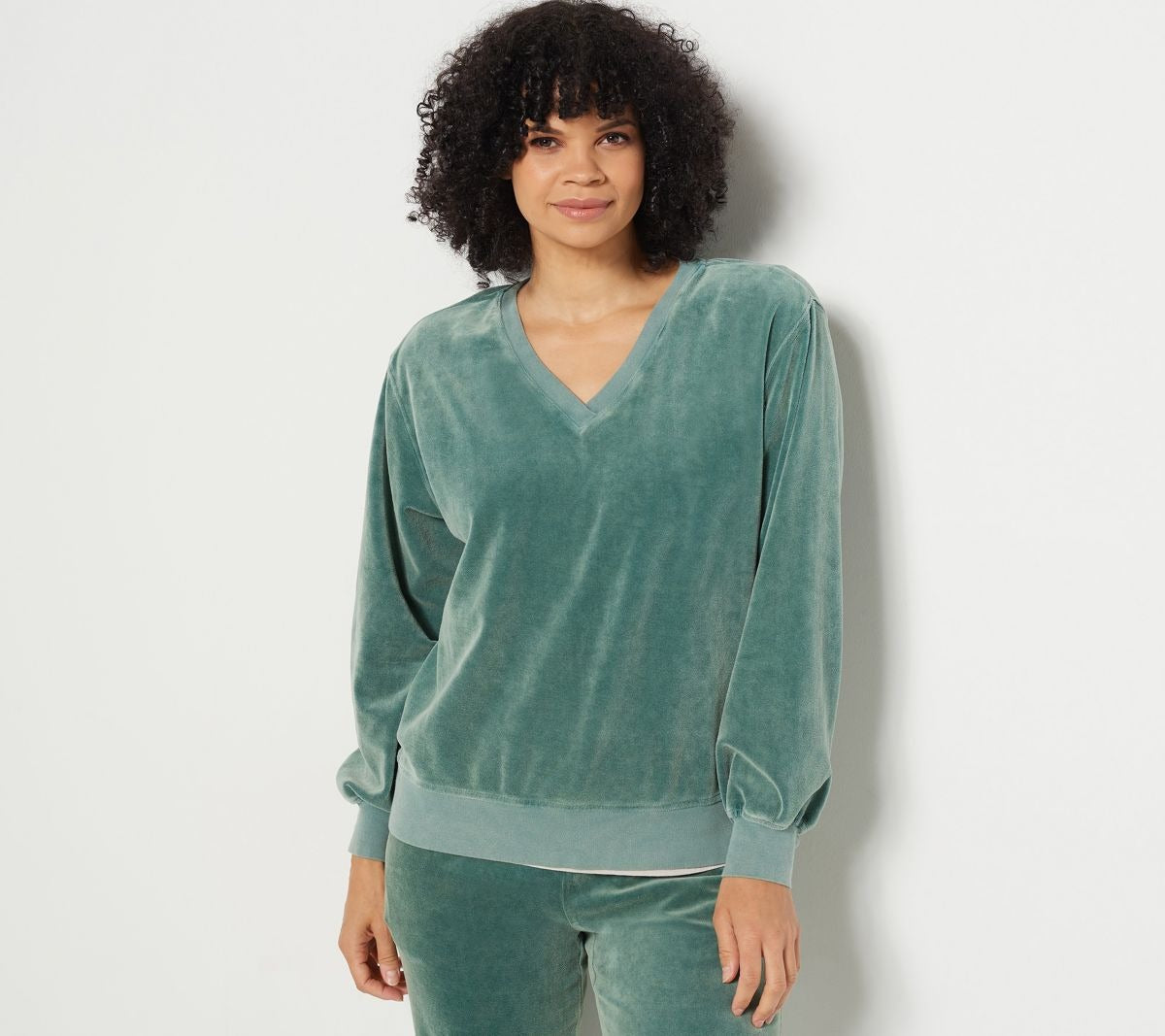 Garment Dyed Velvet Pullover