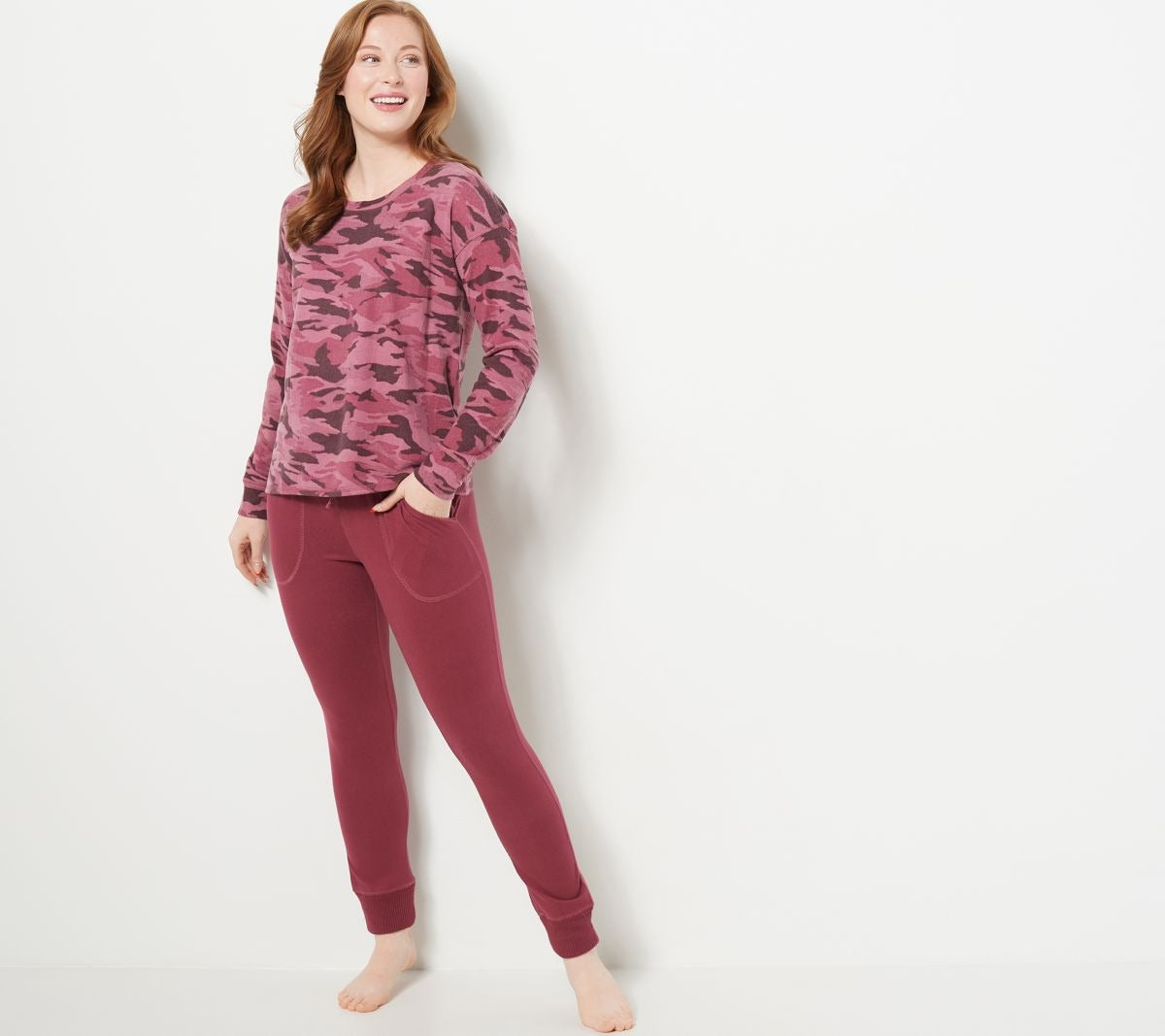 Printed Hacci Lounge Set