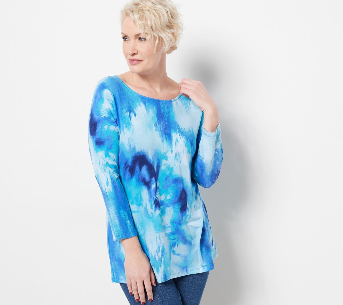 Watercolor Burst Top