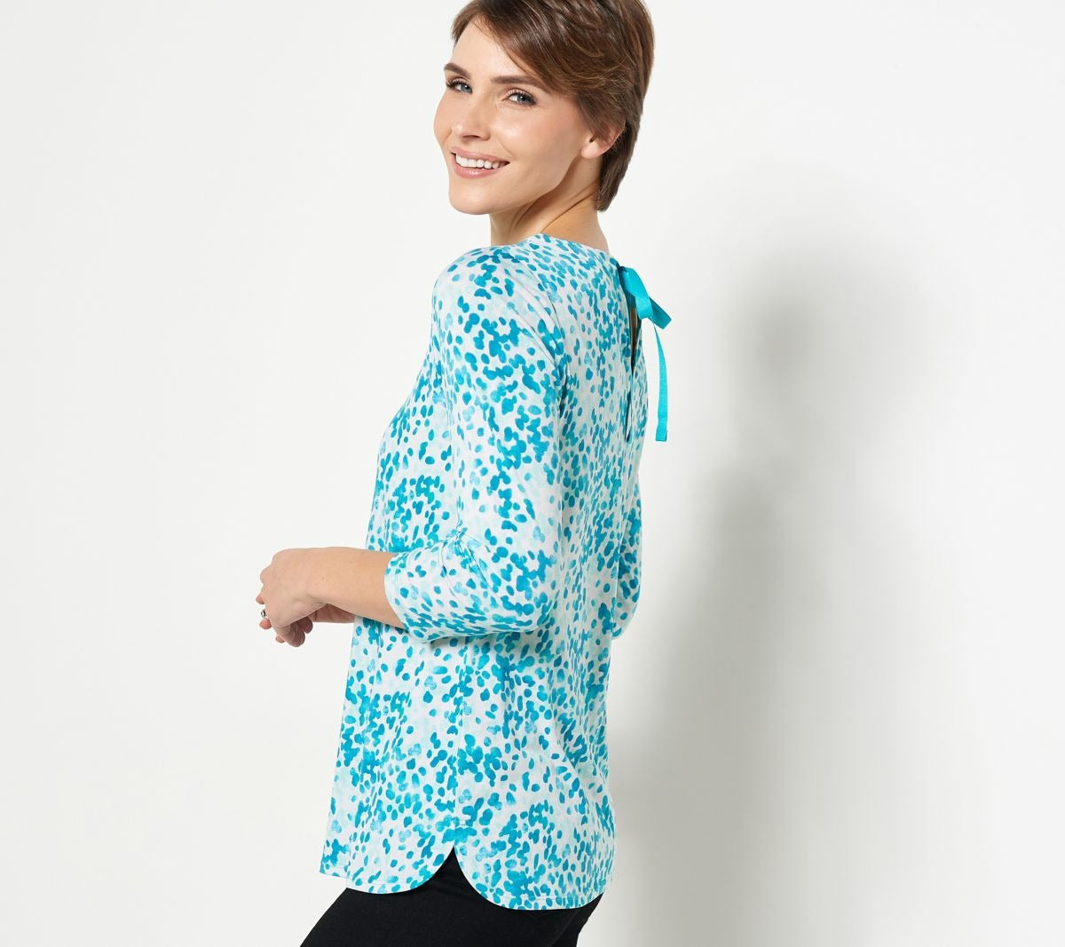 Printed Liquid Knit Tie-Back