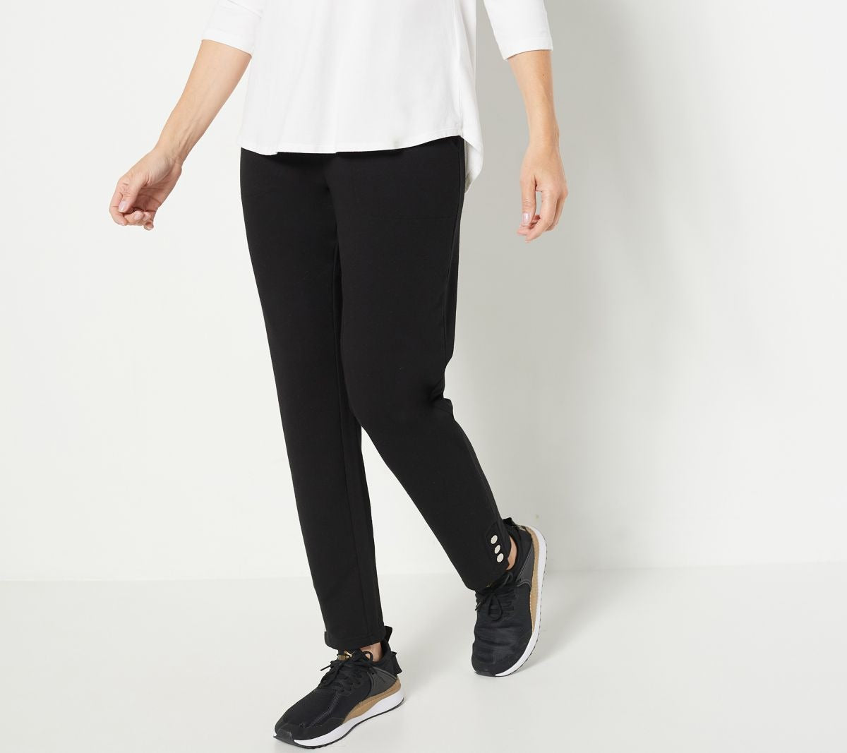 Active Petite French Terry Slim