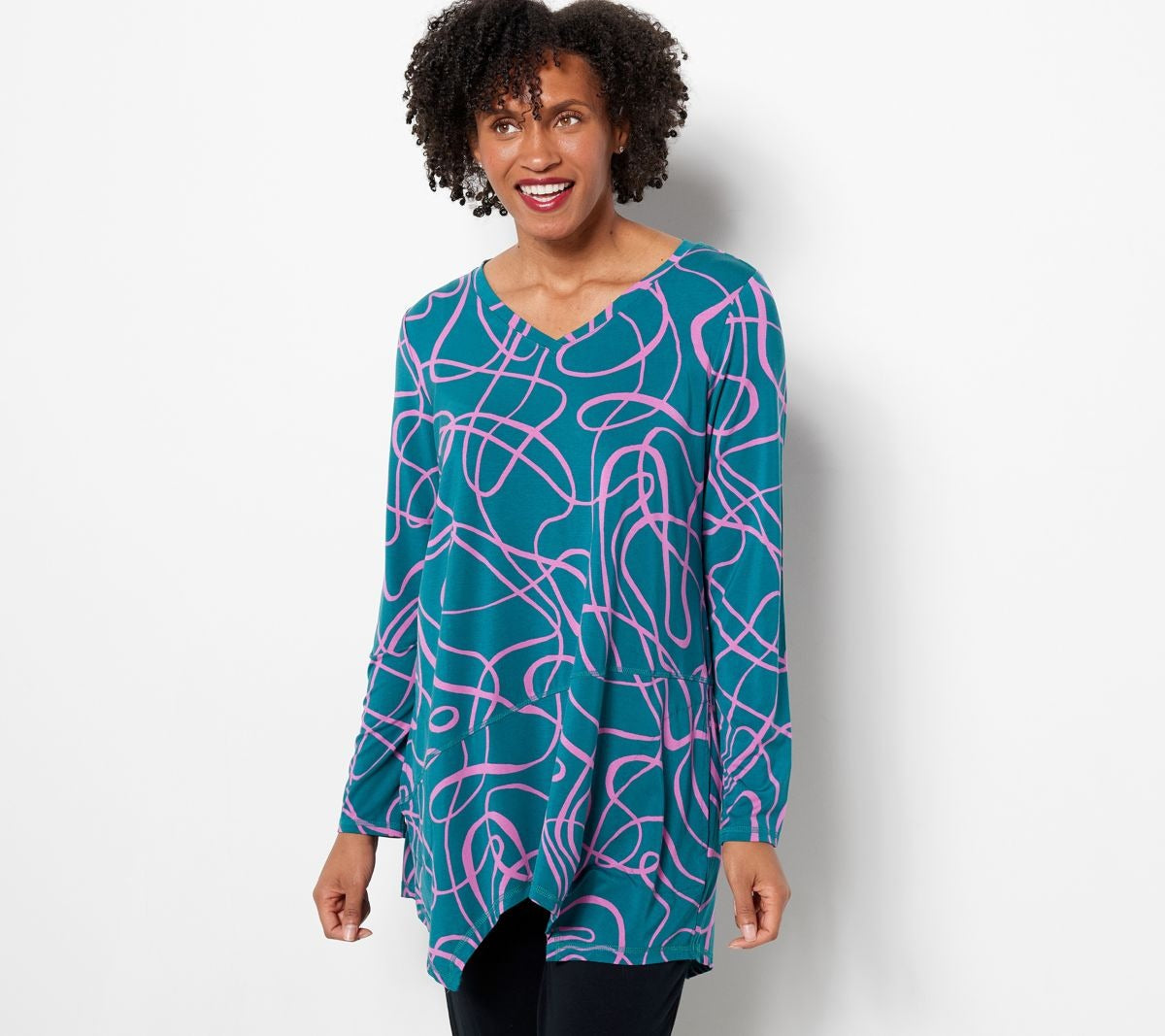 Rayon 230 Scribble Print