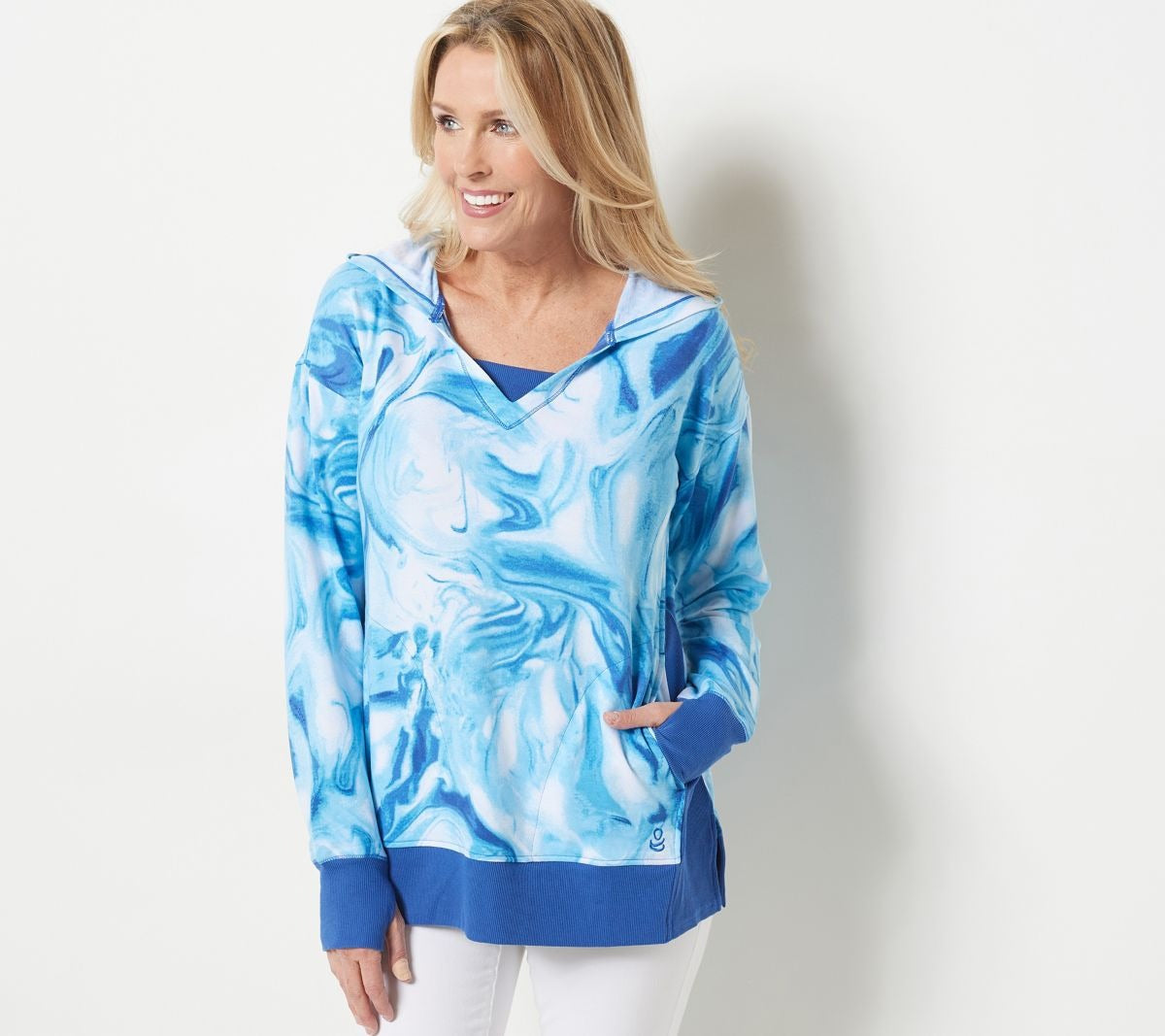 Lightweight Comfort Hoodie with Rib