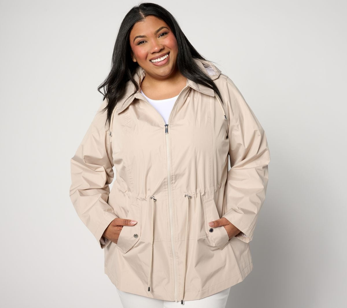 Water Resistant Zip Front Jacket