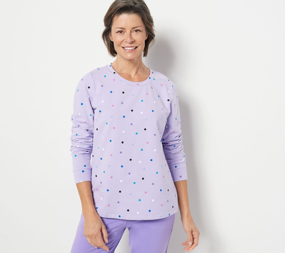 Polka Dot Pullover Top