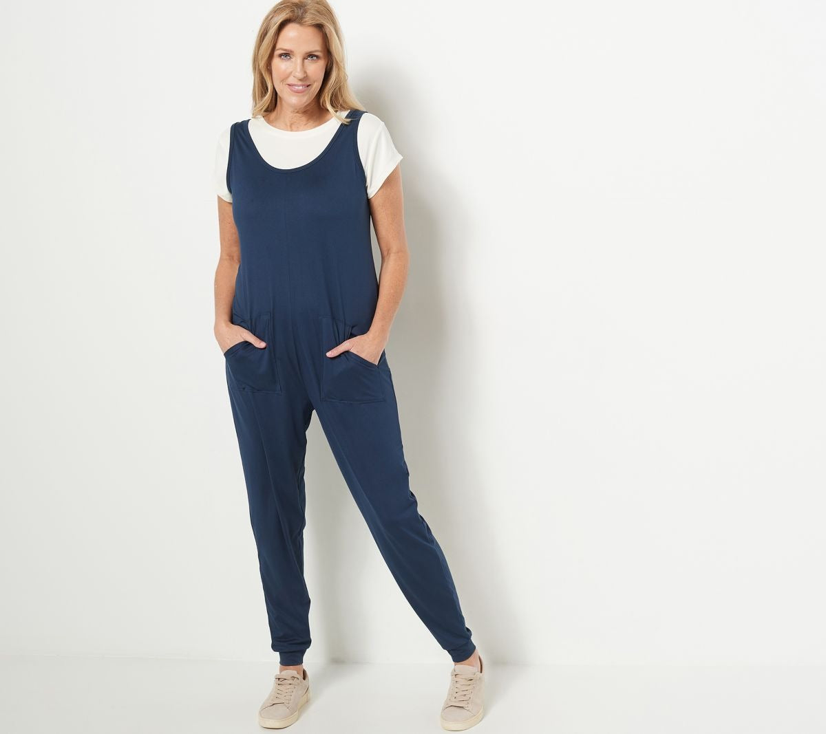 Brushed Jersey Jumpsuit and Tee