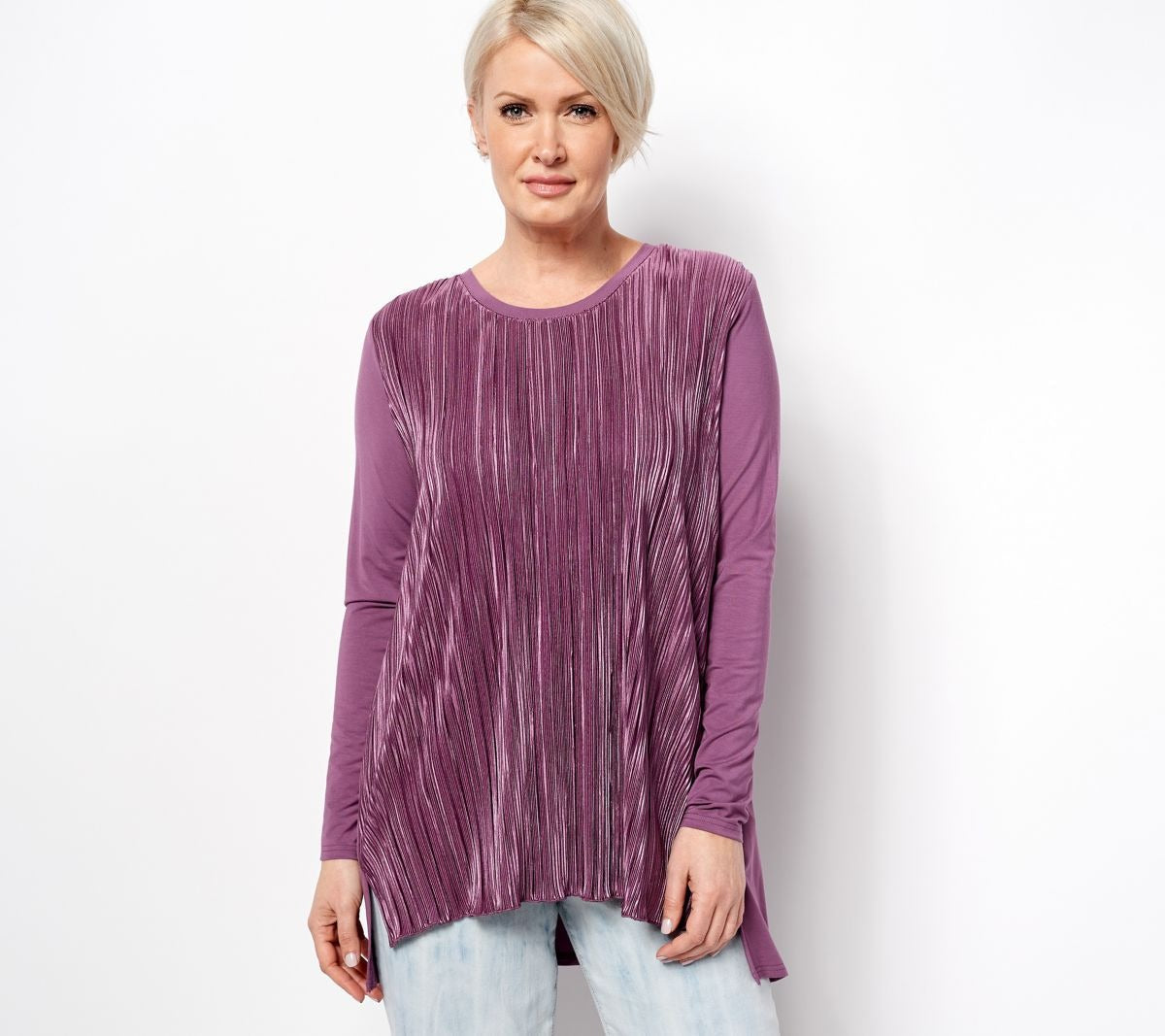 Knit Plisse Mixed Media