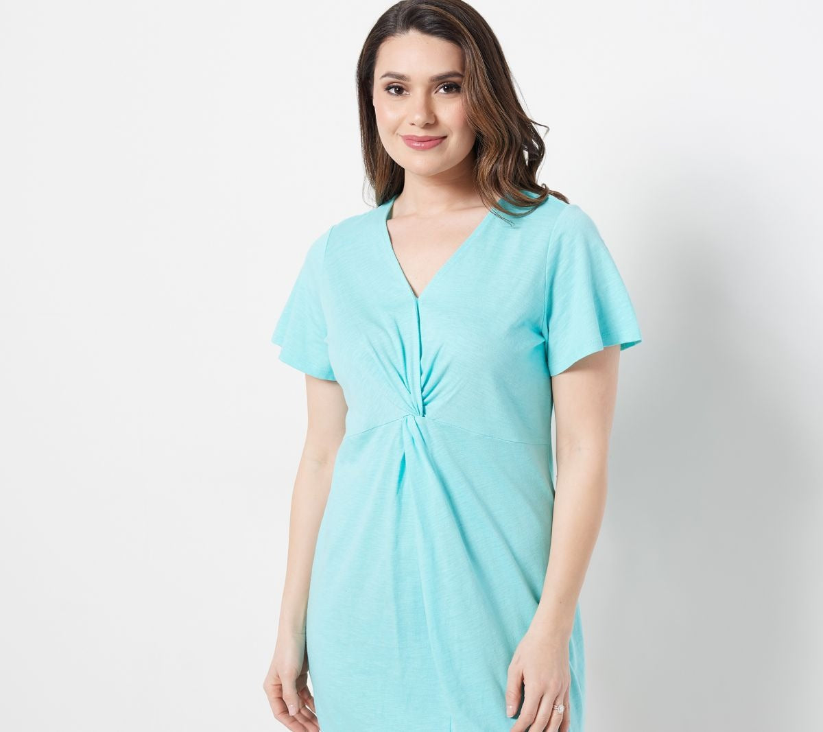 Beach Twist Front Knit Cover-Up