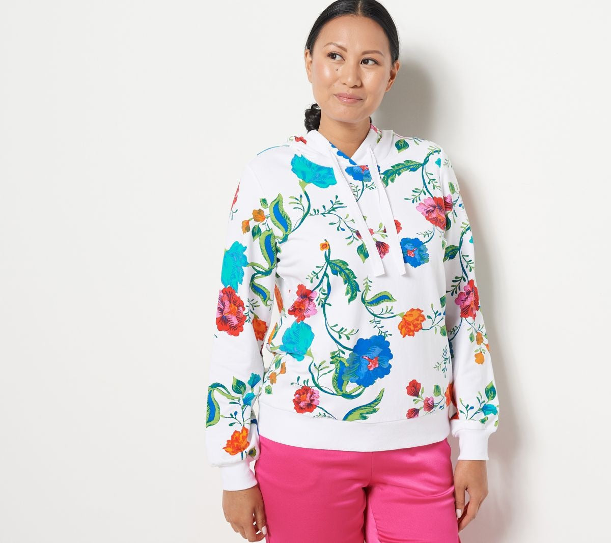 Printed French Terry Hoodie