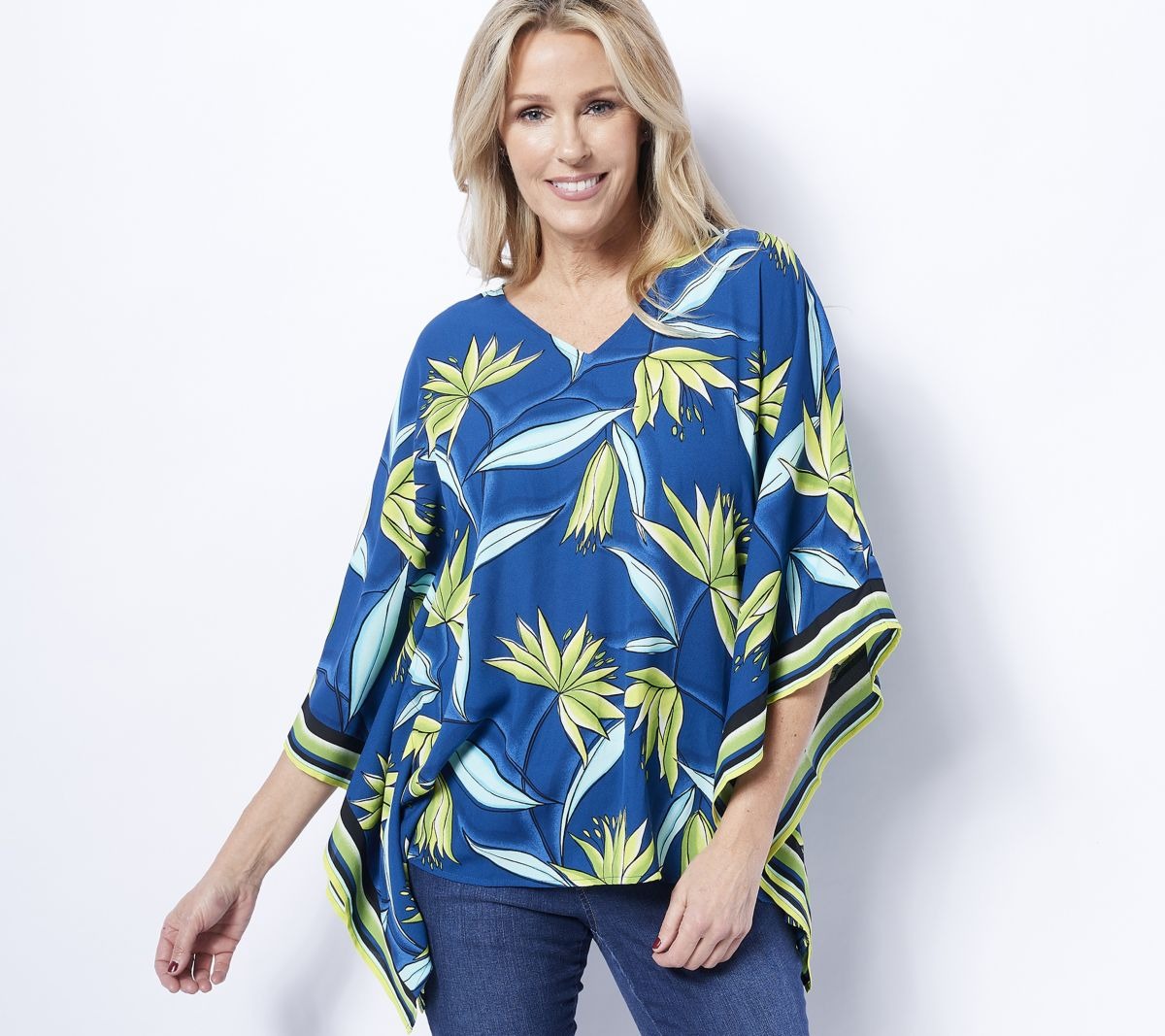 Water Lilly Woven Poncho