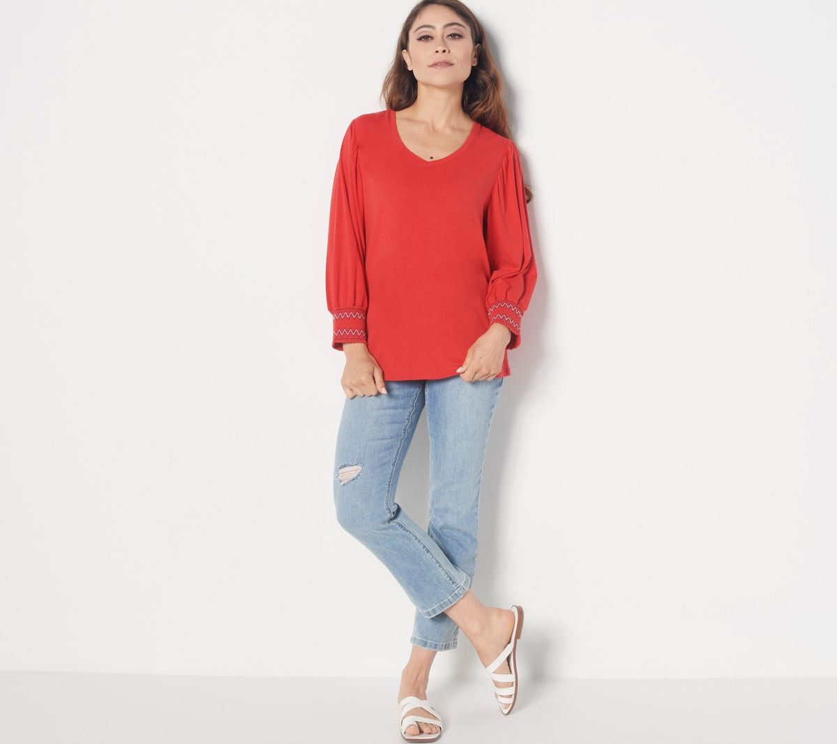 Balloon Sleeves Smocked