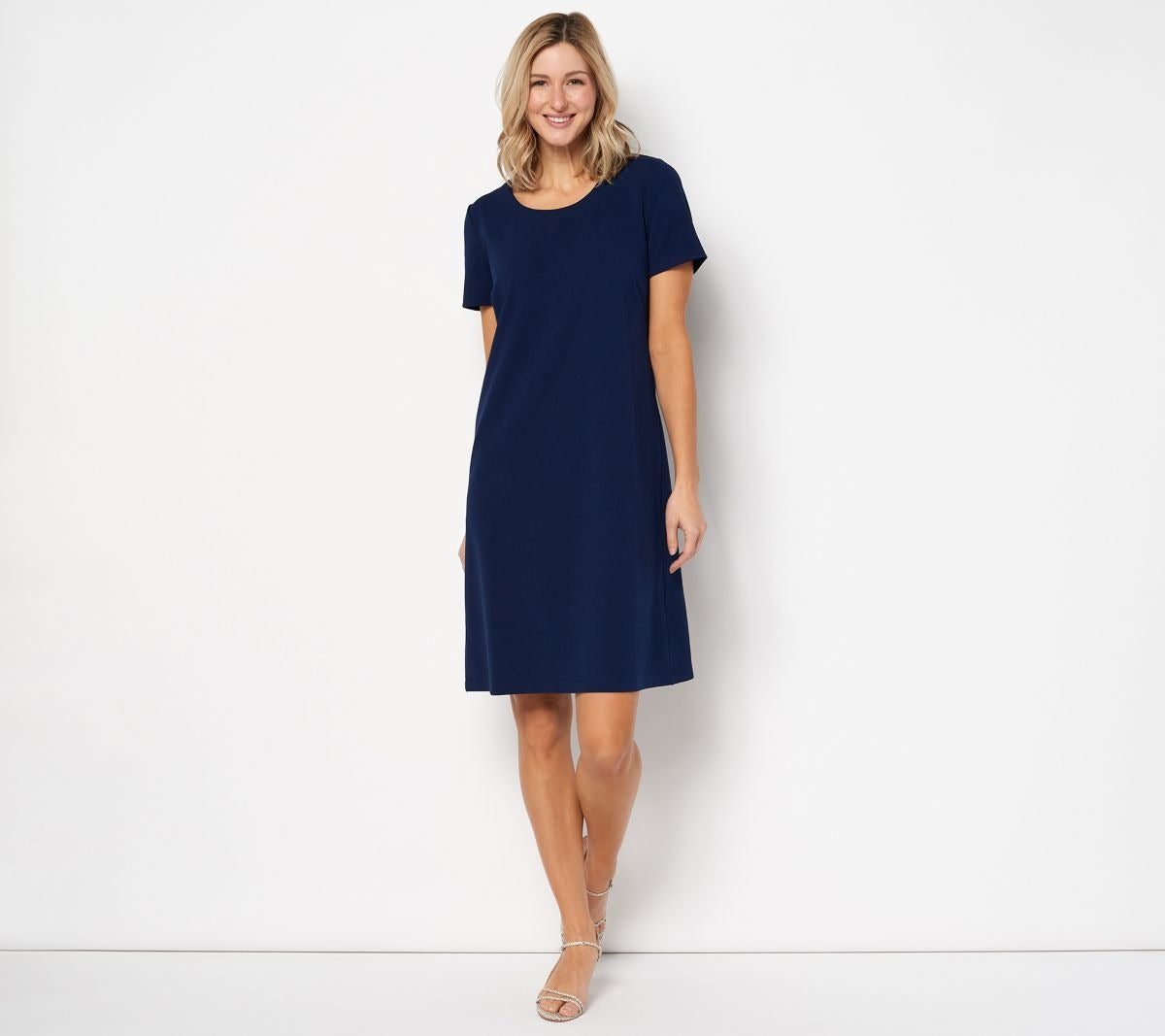Luxe Crepe Shift Dress