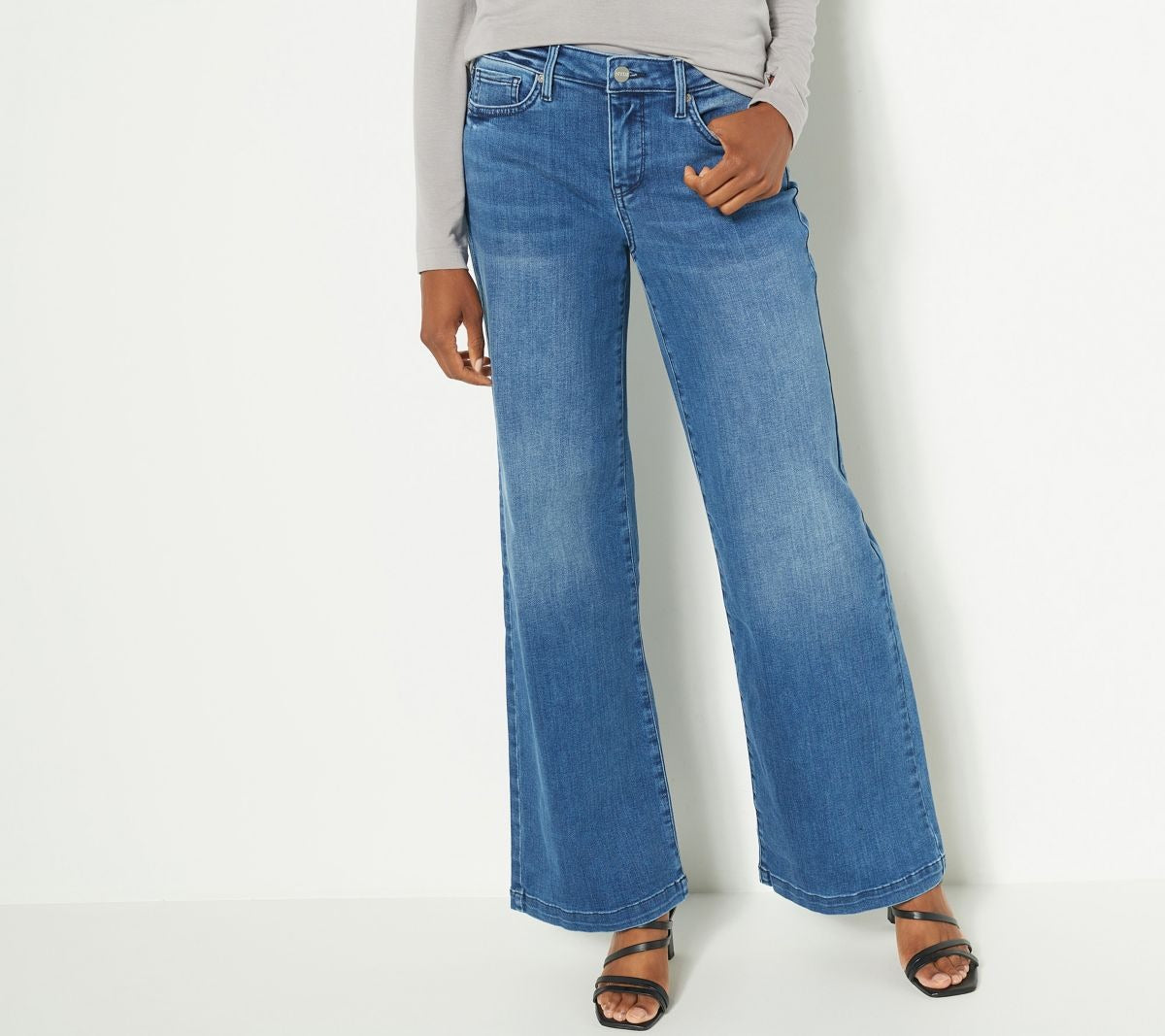Teresa Wide-Leg Jeans- Foundry