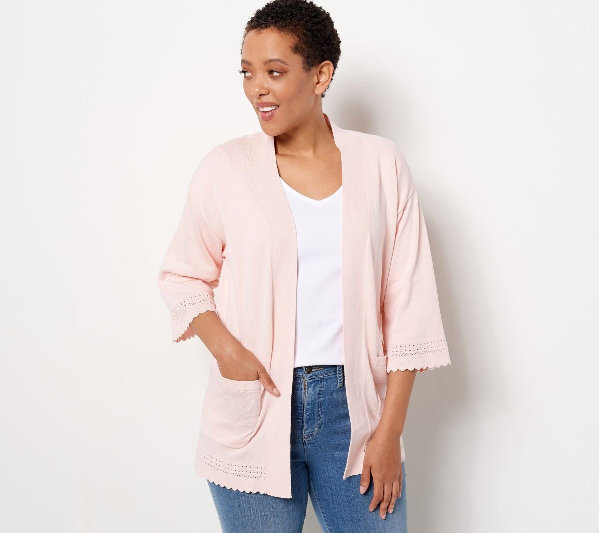 Scallop Trim Sweater