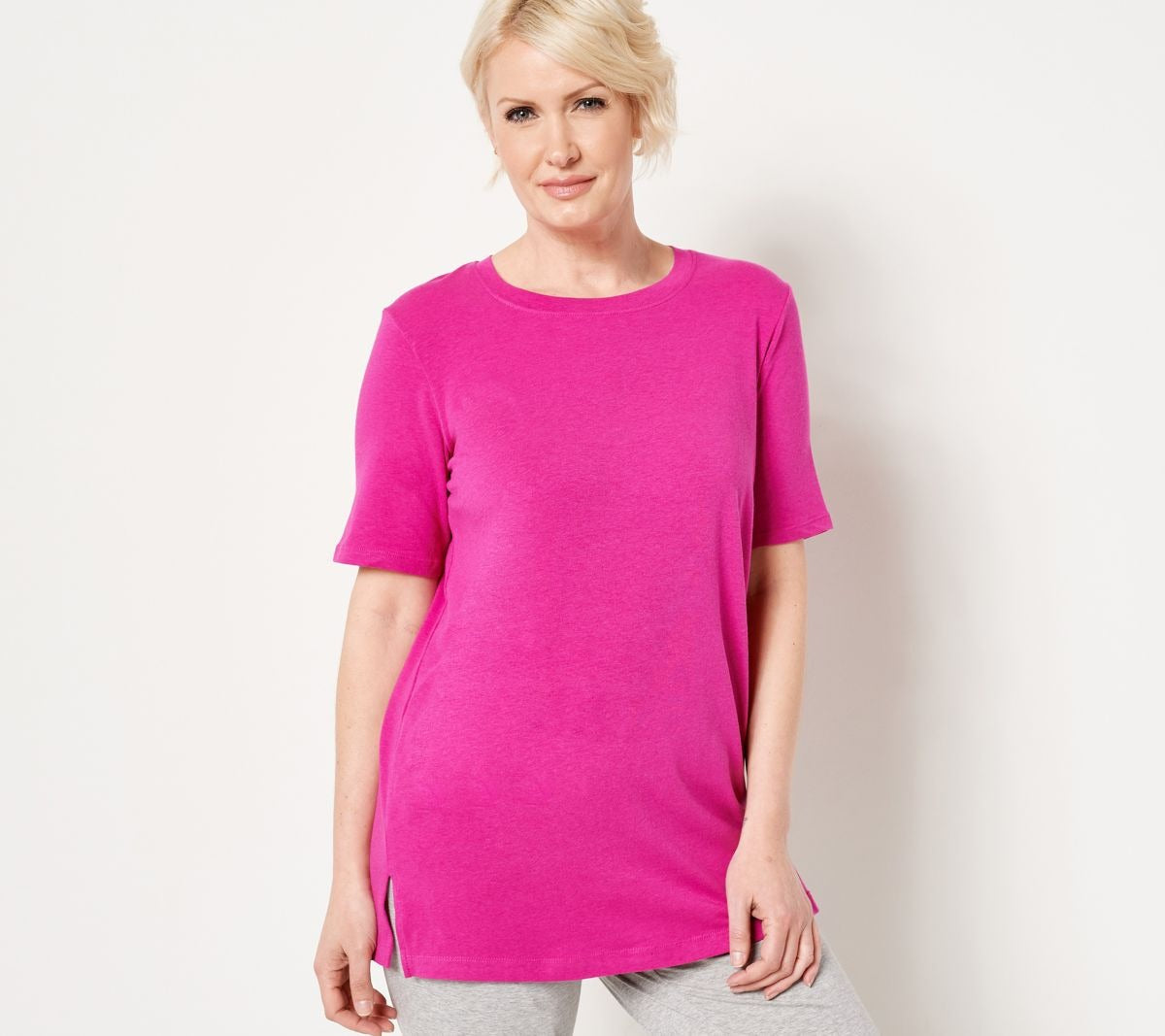 Cotton Core Oversized Tunic Tee