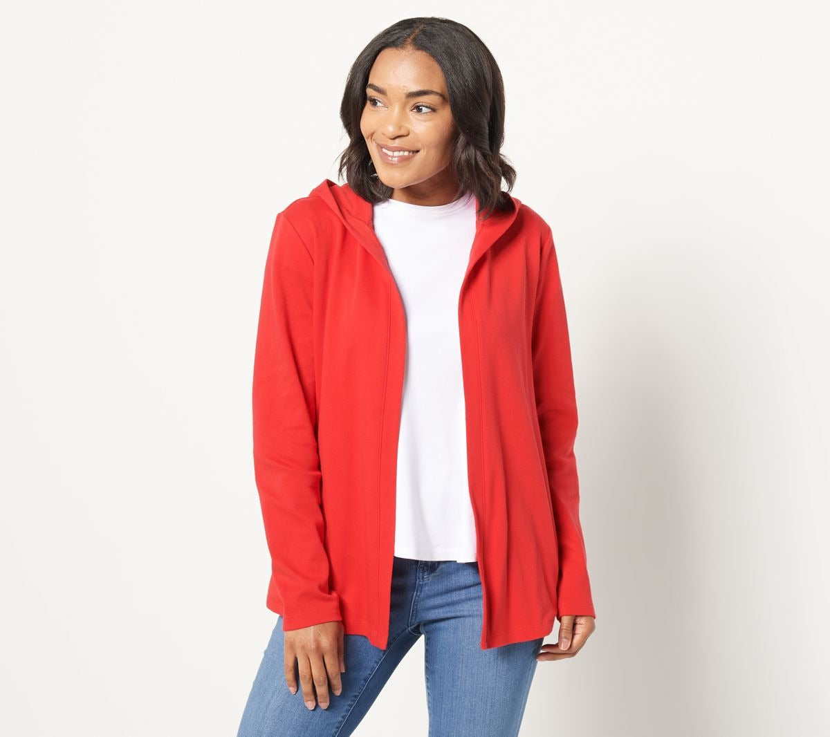 Essential Open Front Hoodie