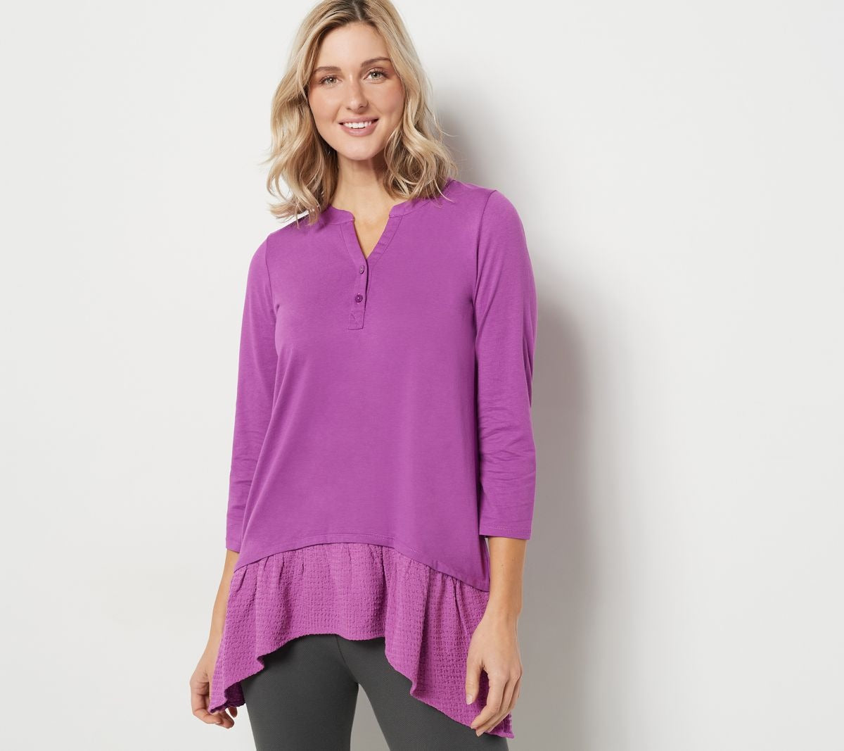Cotton Modal Henley Top