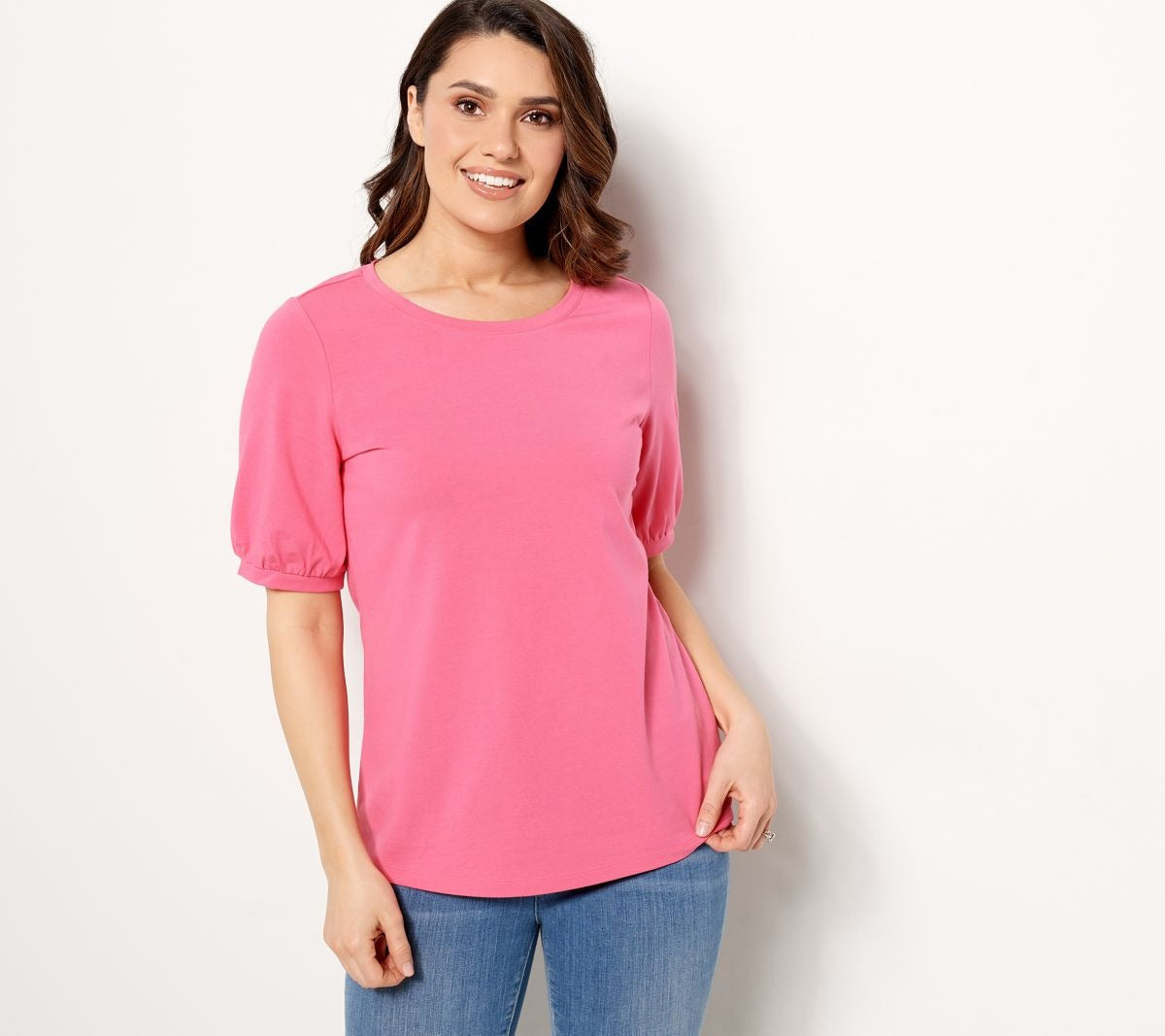 Knit Puff Sleeve Top