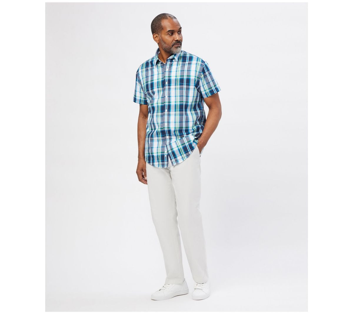 Adaptive Short Sleeve Button Down