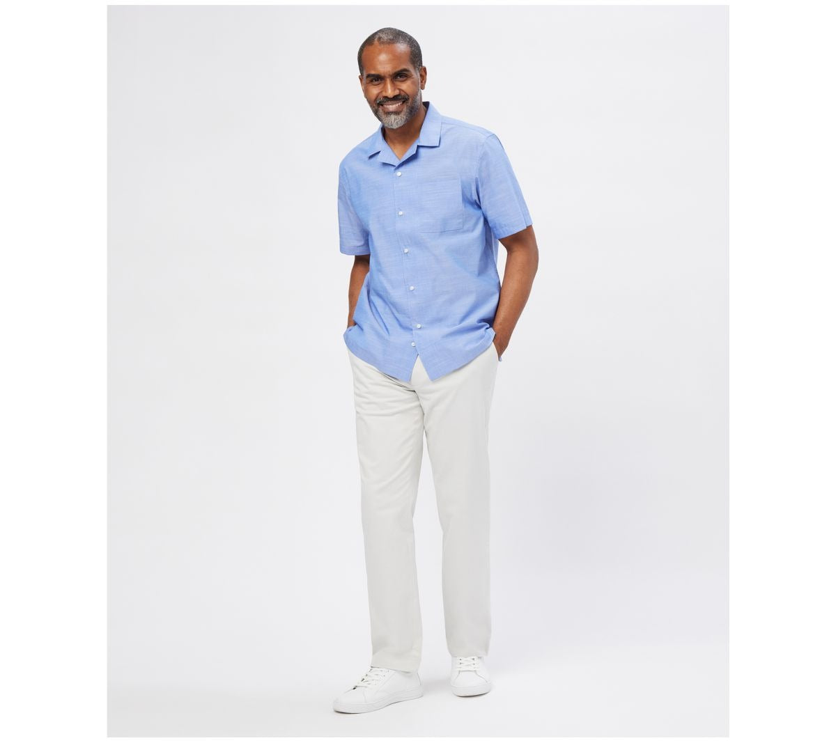 Adaptive Short Sleeve Camp Shirt