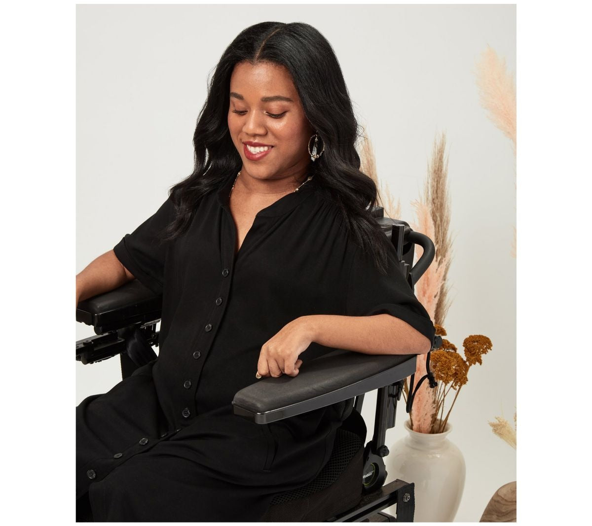 Adaptive Magnetic Button Front Day Dress