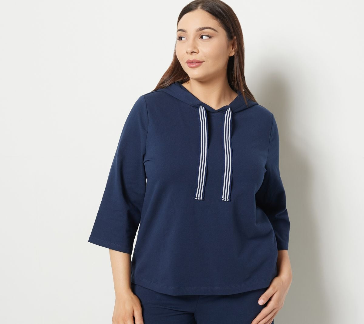 French Terry Hoodie w/ Ribbon