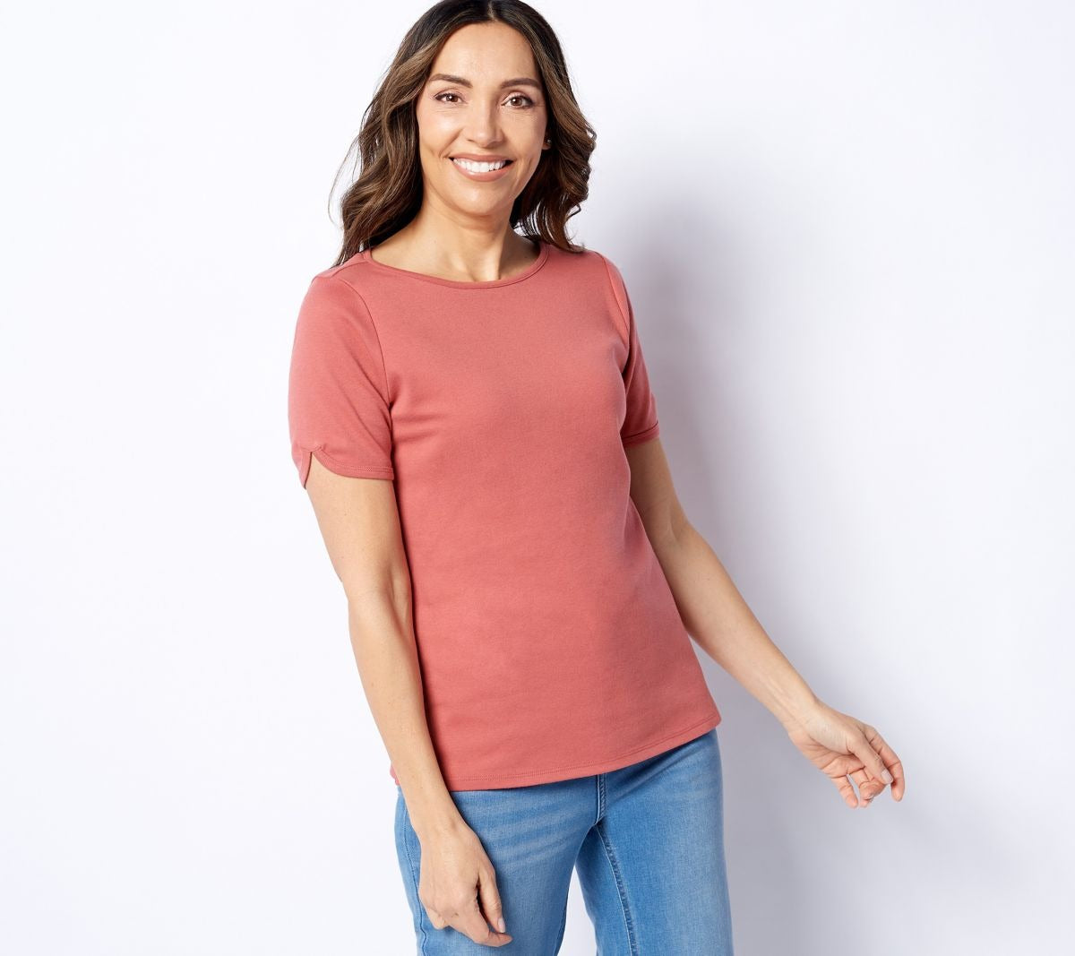 Essentials Interlock Boat Neck