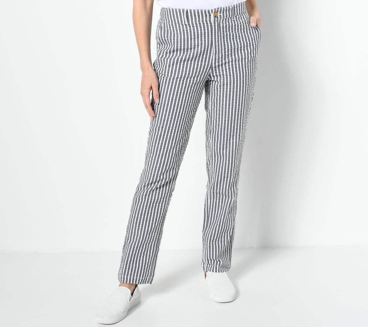 Stretch Seersucker Straight