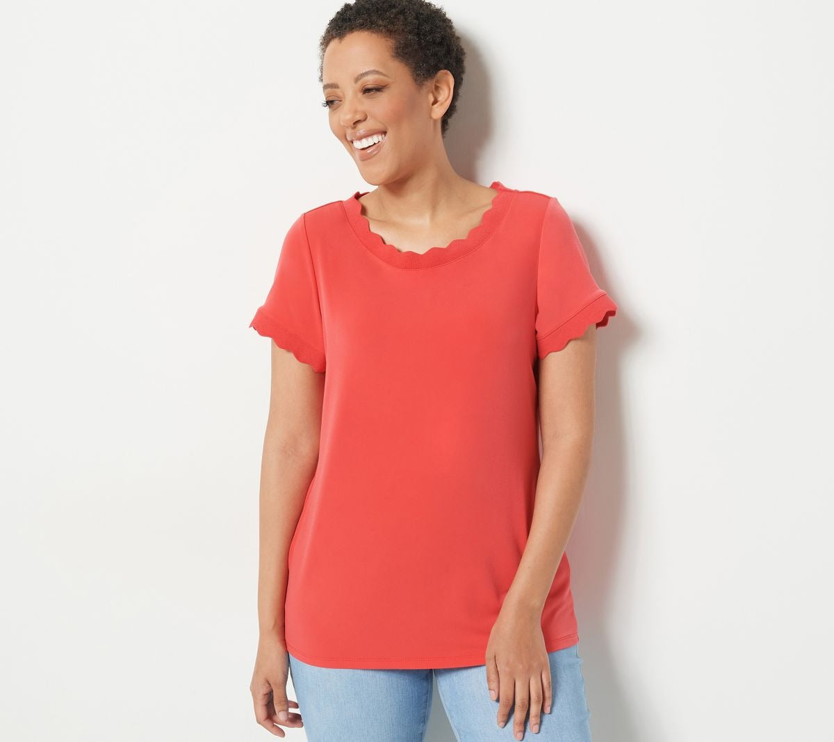 Liquid Knit Short Sleeve Top
