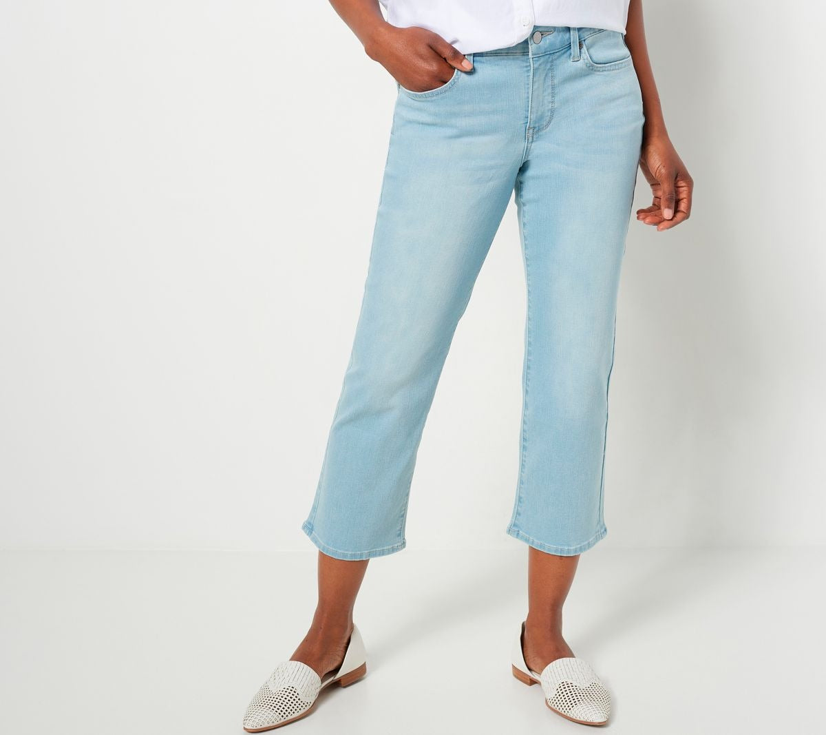 Marilyn Straight Crop Jeans in CoolEmbrace