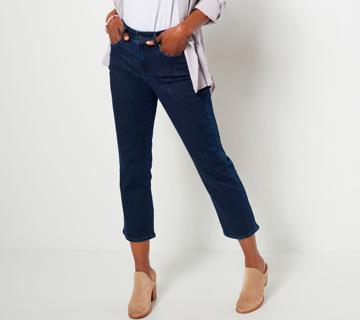 Marilyn Straight Crop Jeans in CoolEmbrace