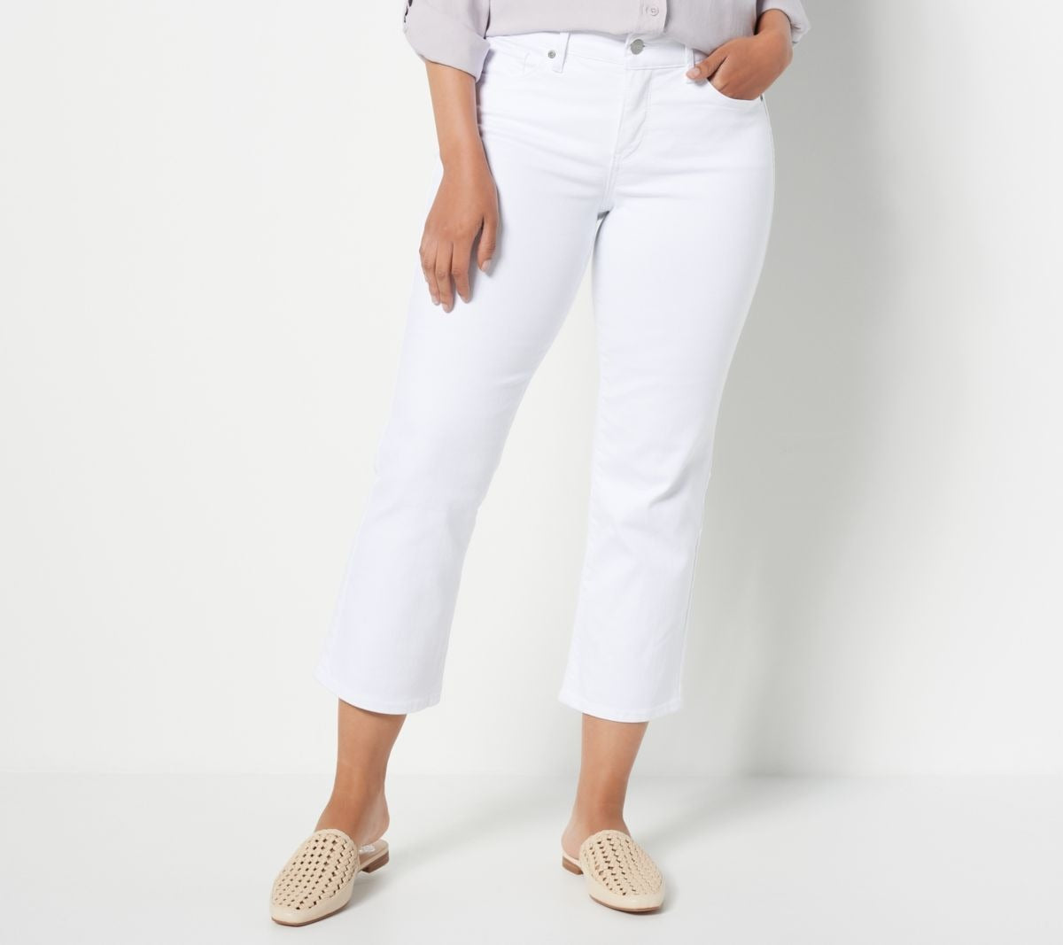 Marilyn Straight Crop Jeans in CoolEmbrace