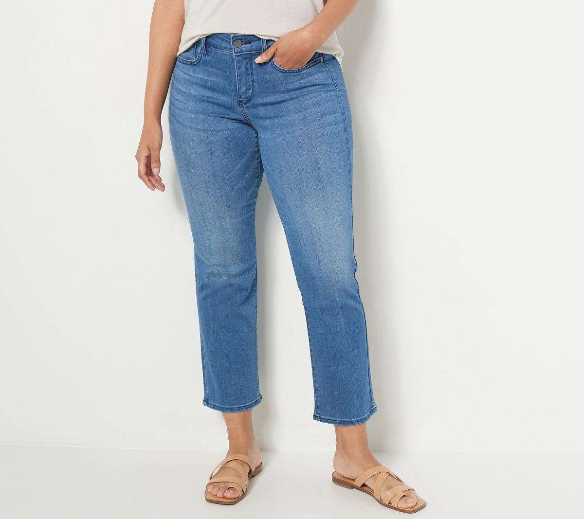 Sure Stretch Marilyn Straight Ankle Jeans