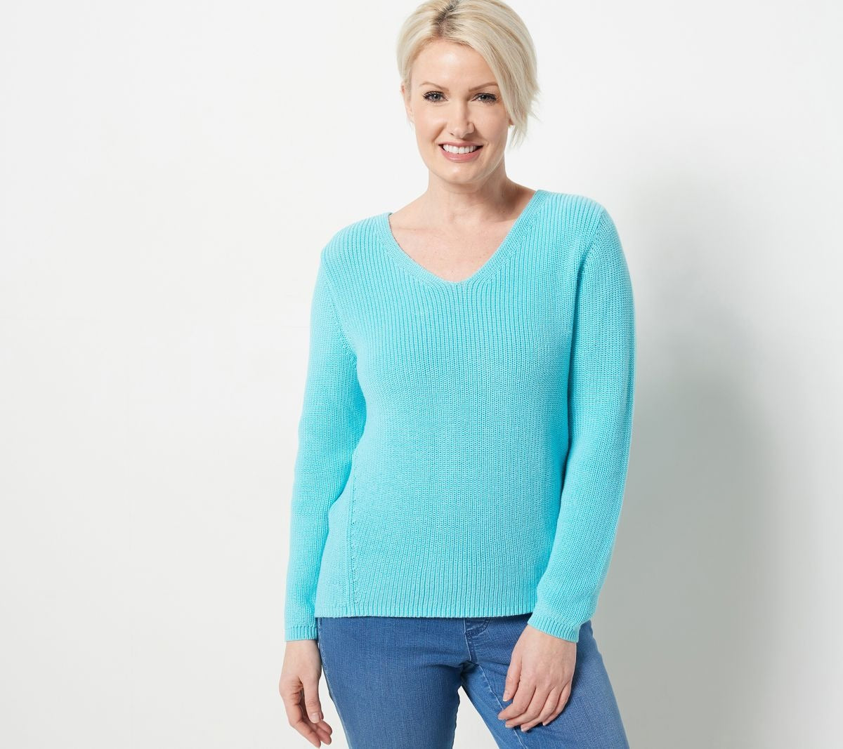 Shaker Stitch Sweater