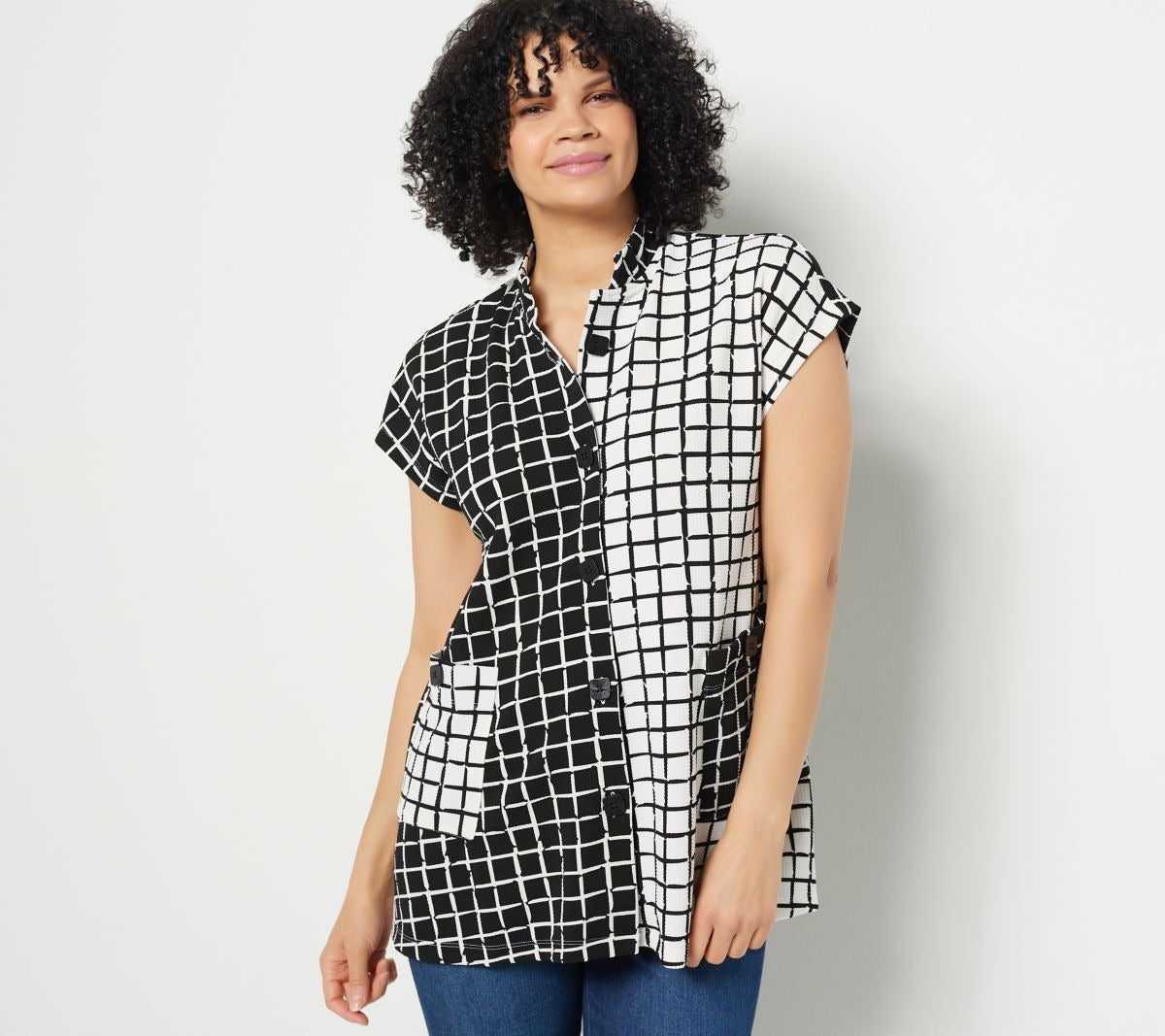 Texture Knit Drop Shoulder