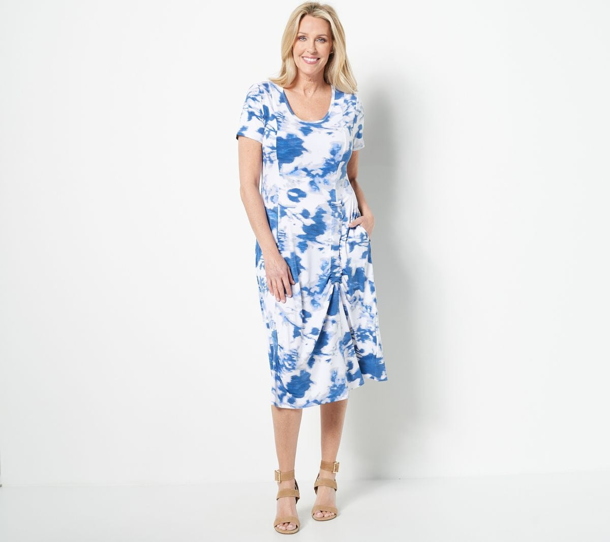 Drape Jersey Cap Sleeve