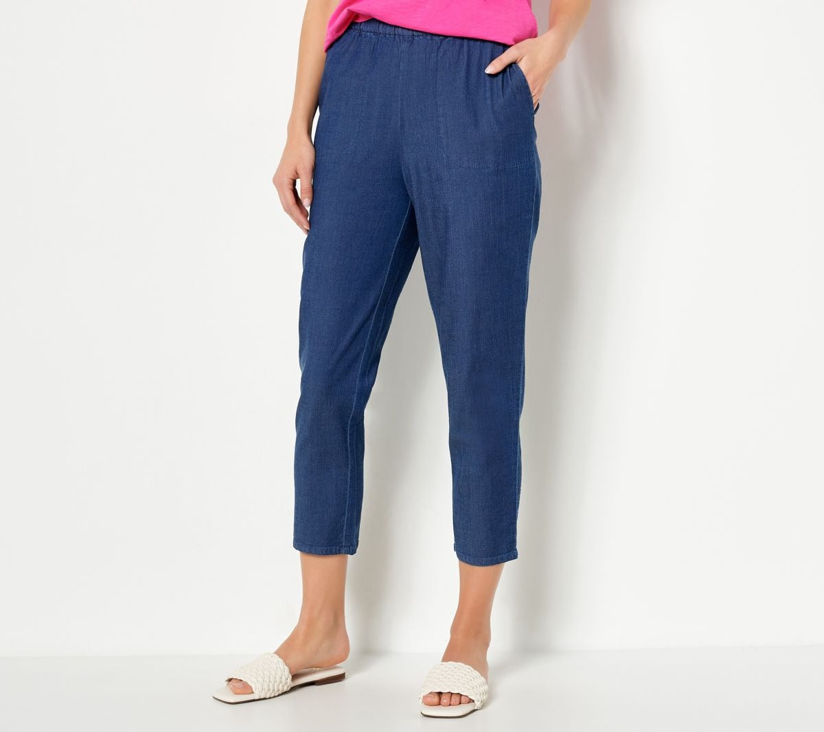 Tencel Pull-On Tapered Crop