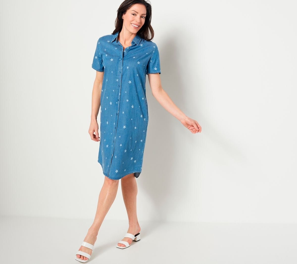 Stretch TENCEL Star Print