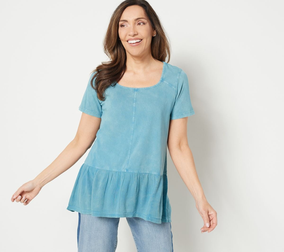 Sun Faded Cotton Top w/