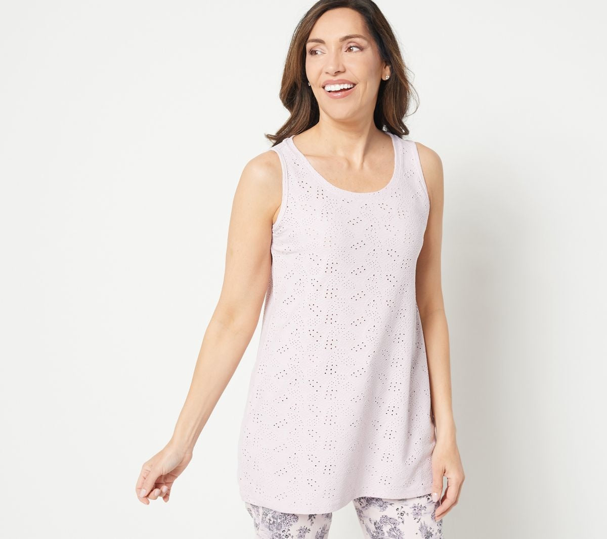 Knit Eyelet Tank
