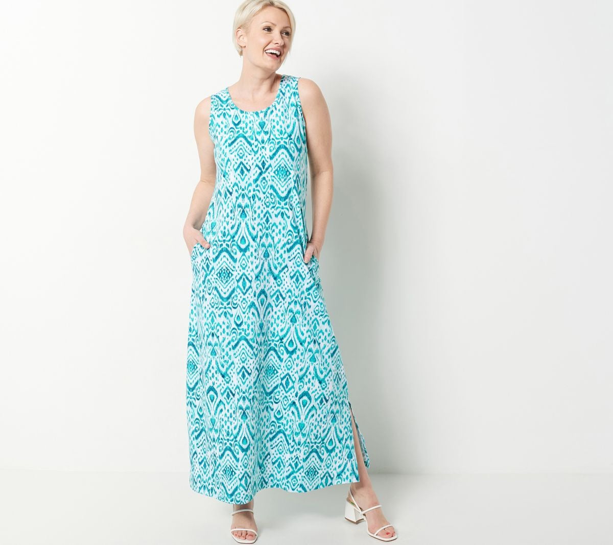 Printed Textured Knit Petite